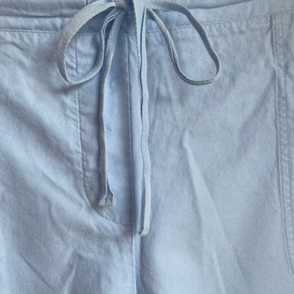Kim Rogers Light Blue Drawstring Casual Shorts Size‎ L